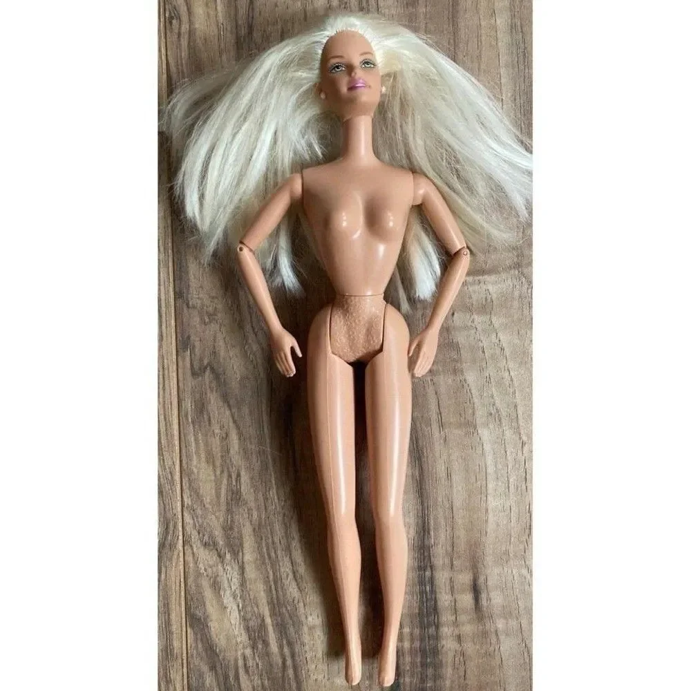 Mattel Barbie Doll 1998 Vintage Nude Lever on Back Moving Arms Articulated Arms